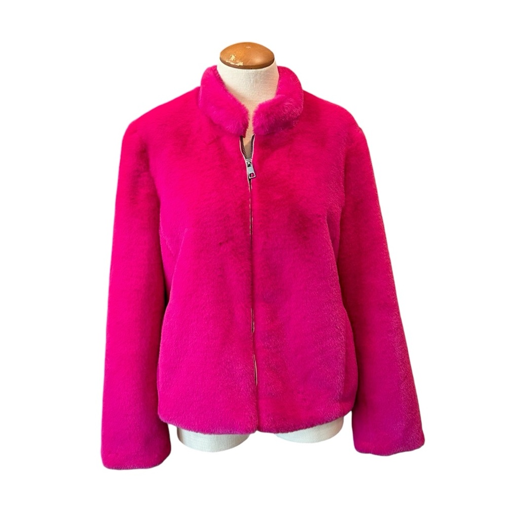 Banana Republic Fuchsia Teddy Jacket